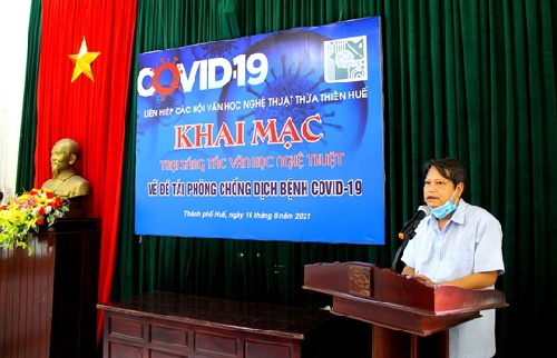 Khai mạc trại sáng tác VHNT về đề tài phòng chống dịch bệnh COVID-19 năm 2021.