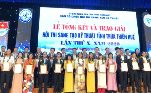 Công bố 70 đề tài đạt giải Hội thi Sáng tạo Kỹ thuật tỉnh Thừa Thiên Huế lần thứ XI, năm 2021