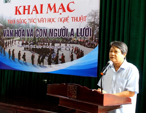 Khai mạc Trại sáng tác “Văn hóa và con người A Lưới 2021”.