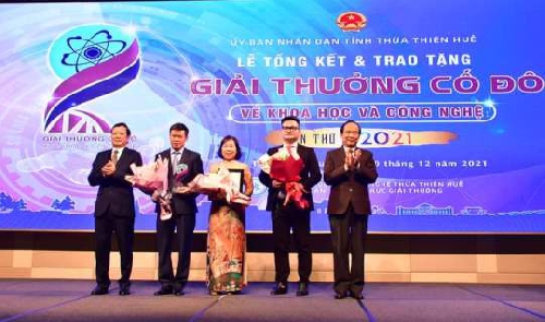 Trao giải thưởng Cố đô về Khoa học và Công nghệ lần thứ IV năm 2021