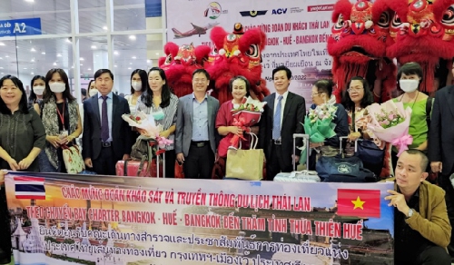 Cảng hàng không quốc tế Phú Bài đón chuyến bay đến từ Băng Cốc – Thái Lan