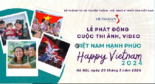 Phát động  cuộc thi ảnh, video “Việt Nam hạnh phúc - Happy Vietnam 2024”