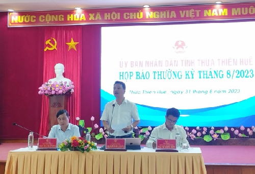  UBND tỉnh tổ chức họp báo thường kỳ tháng 8/2023