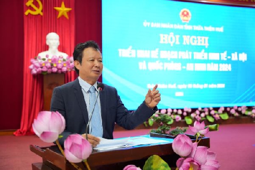 Hội nghị Triển khai kế hoạch phát triển kinh tế xã hội và quốc phòng an ninh năm 2024