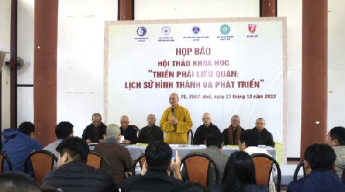 Họp báo thông tin về Hội thảo “Thiền phái Liễu Quán: Lịch sử hình thành và phát triển”