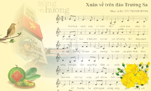 Xuân về trên đảo Trường Sa