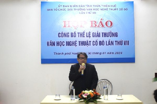 Họp báo công bố thể lệ Giải thưởng VHNT Cố đô tỉnh Thừa Thiên Huế lần thứ VII (2018 - 2023)
