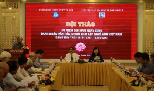 Hội thảo “Kỷ niệm 200 năm ngày sinh danh nhân văn hóa, người khai lập nghề ảnh Việt Nam – Đặng Huy Trứ (16/5/1825 – 16/5/2025)”.