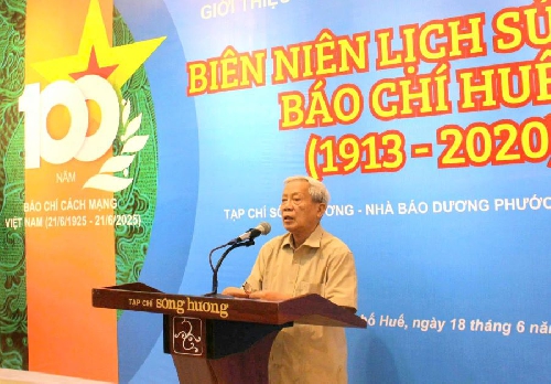Giới thiêụ cuốn sách – công trình nghiên cứu “Biên niên lịch sử Báo chí Huế (1913 – 2020)”