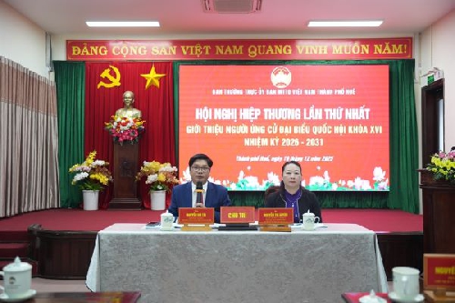 Hội nghị hiệp thương giới thiệu người ứng cử đại biểu Quốc hội và đại biểu HĐND thành phố