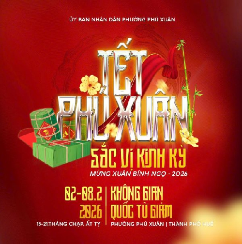 Khai sắc xuân, thưởng vị Tết  cùng chương trình "Tết Phú Xuân 2026 – Sắc vị Kinh kỳ "