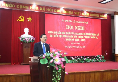 Công bố kết quả bầu cử đại biểu HĐND thành phố Huế khóa IX - Nhiệm kỳ 2026 – 2031