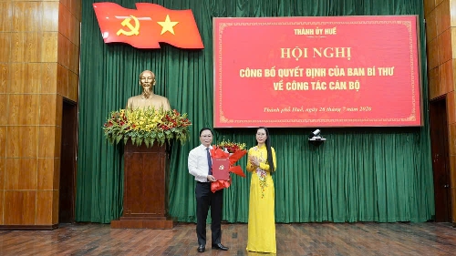 Đồng chí Lê Trí Thanh được điều động, chỉ định giữ chức Phó Bí thư Thành ủy Huế