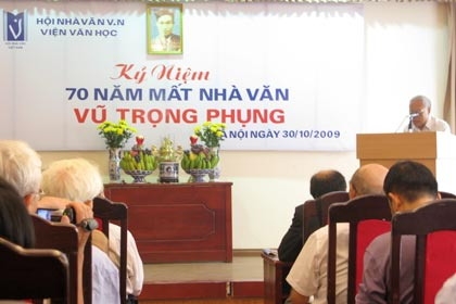 Hội thảo kỷ niệm ngày giỗ nhà văn Vũ Trọng Phụng 