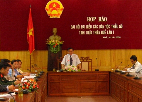 Họp báo giới thiệu đại hội đại biểu các dân tộc thiểu số tỉnh Thừa Thiên Huế 