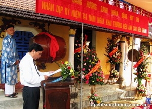 Lễ dâng hương danh nhân Đặng Huy Trứ 