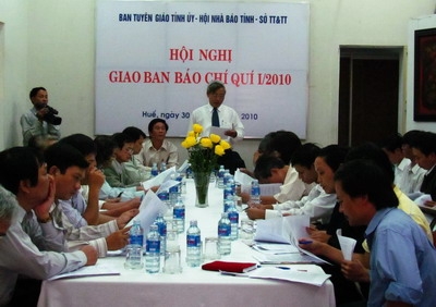 Giao ban báo chí quý I/2010