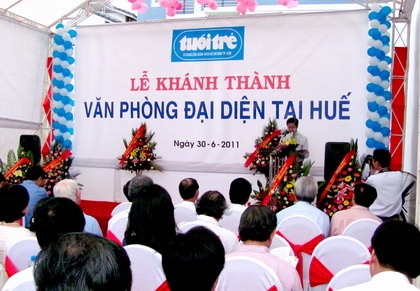 Khánh thành trụ sở Văn phòng đại diện báo Tuổi Trẻ tại Huế