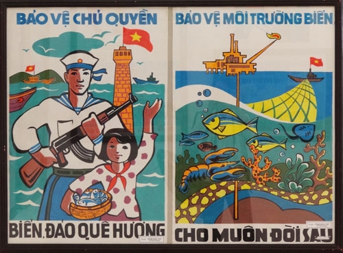 Bảo vệ biên giới, biển đảo qua tranh cổ động